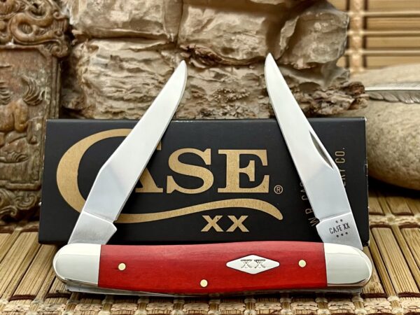 Case XX USA 2025 Smooth Red Bone Diamond XX 1/500 Muskrat Knife