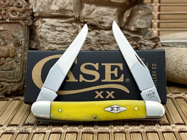 Case XX USA 2025 Smooth Yellow Bone Diamond XX 1/500 Muskrat Knife