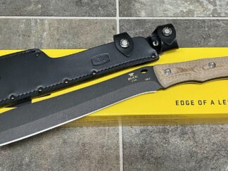 Buck USA 108 Natural Canvas Micarta Compadre Froe 5160 Cerakote Knife w/Sheath