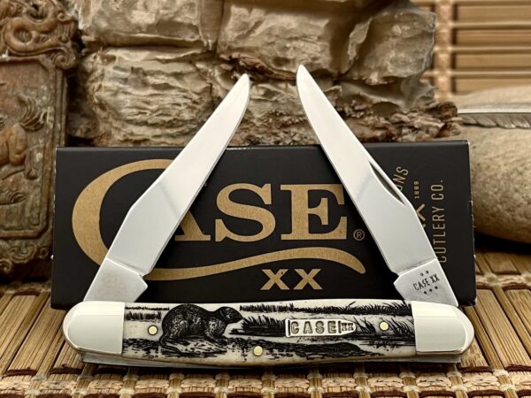 Case XX USA Natural Bone MUSKRAT 1/500 Bullet XX Muskrat Knife NEW!