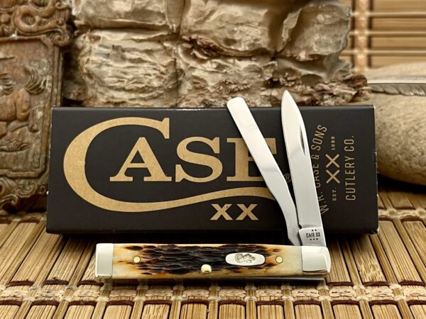 Case XX USA Peachseed Jig AMBER Bone 10797 Baby Doc Doctors Knife