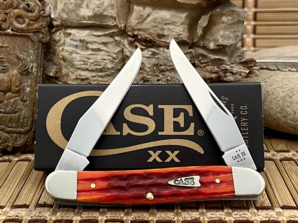 Case XX USA Kinfolks Jig Indian Paintbrush Bone 42325 Muskrat Knife