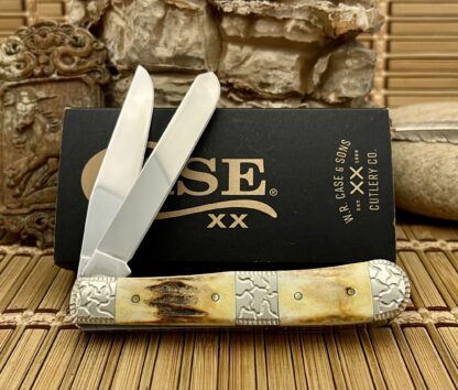 Case XX USA Custom Genuine Stag Engraved Cigar Trapper Knife #3 - Image 4