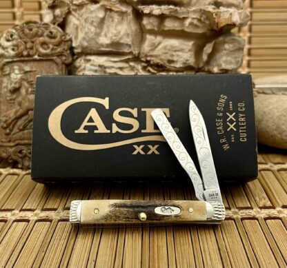 Case XX USA Custom Genuine Stag Engraved Baby Doc Doctors Knife #01
