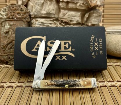 Case XX USA Custom Genuine Stag Engraved Baby Doc Doctors Knife #01 - Image 4