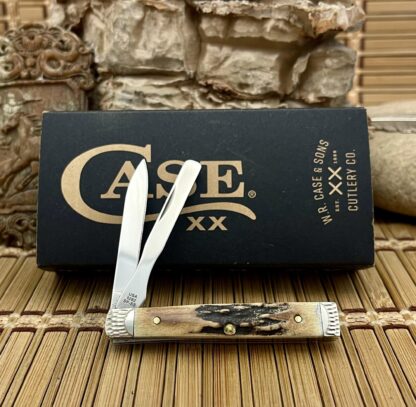 Case XX USA Custom Genuine Stag Engraved Baby Doc Doctors Knife #03 - Image 4