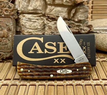 Case XX USA Heritage Jig Honeycomb Bone 32273 Sod Buster Jr Knife