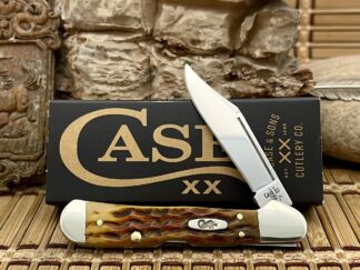 Case XX USA Heritage Jig Honeycomb Bone 32274 Mini Copperlock Knife