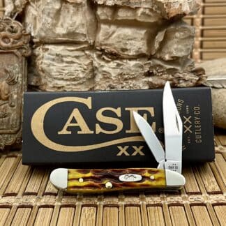 Case XX USA Heritage Jig Honeycomb Bone 32276 Peanut Knife