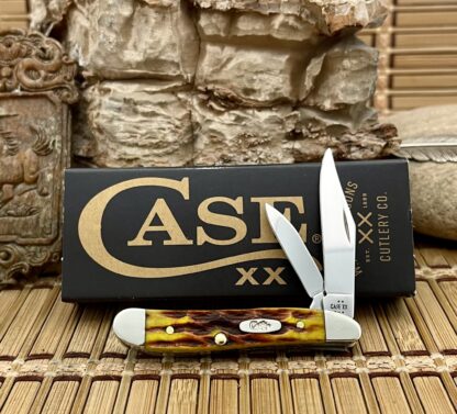 Case XX USA Heritage Jig Honeycomb Bone 32276 Peanut Knife