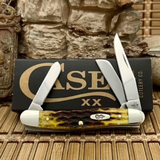 Case XX USA Heritage Jig Honeycomb Bone 32272 Medium Stockman Knife