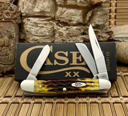 Case XX USA Heritage Jig Honeycomb Bone 32272 Medium Stockman Knife