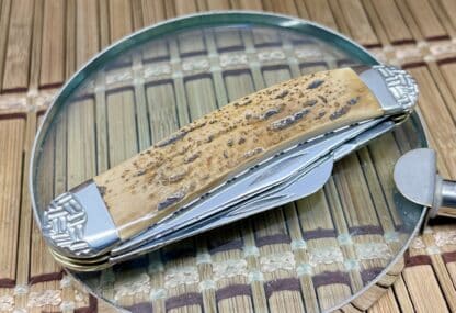 Case XX Wild Horse Custom Mammoth Bark Fossil Sowbelly Knife #3 - Image 3