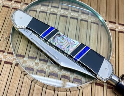Case XX Wild Horse Custom Paua Abalone, River Agate & Onyx Copperlock Knife #1 - Image 2