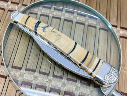 Case XX Wild Horse Custom Cross-Cut Mammoth Fossil Seahorse Whittler Knife #5 - Image 5