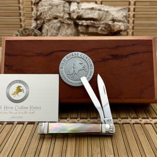 Case XX Wild Horse Custom Brown Lip Pearl & Mammoth Baby Doc Knife #1