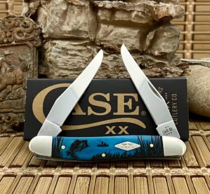 Case XX USA Caribbean Bone BASS Fishing 1/500 Diamond XX Muskrat Knife NEW