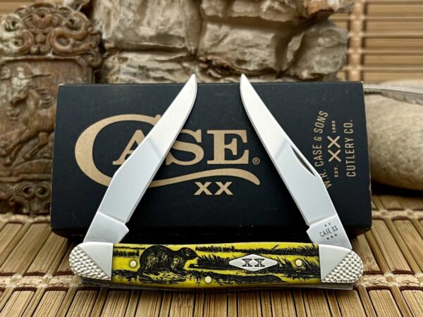 case limited edition natural bone muskrat