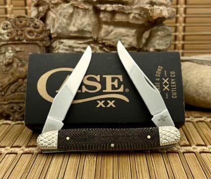 Case XX USA Muskrat Knife – Custom Antique Bone, Diamondback Engraved, Bullet XX Shield - Image 3