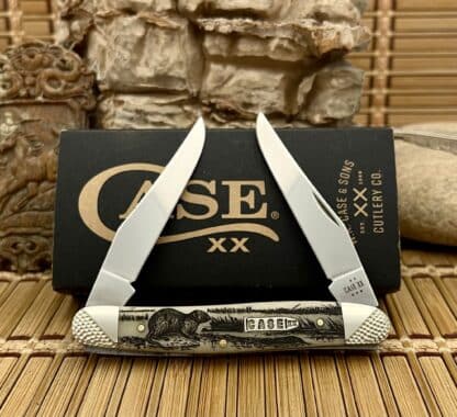 case limited edition natural bone muskrat