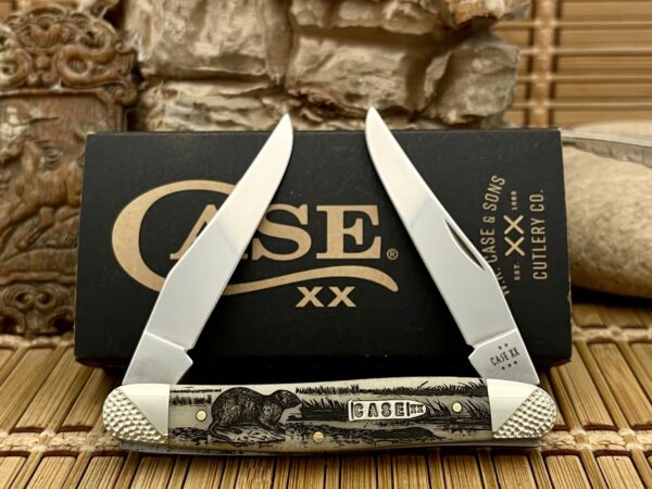 case limited edition natural bone muskrat