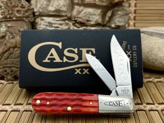 case xx indian paintbrush barlow knife, engraved