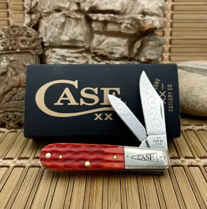 case xx indian paintbrush barlow knife, engraved
