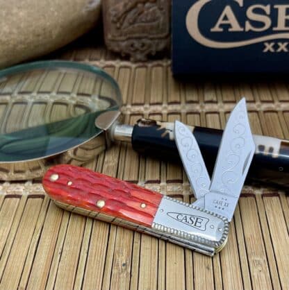 Barlow Knife – Case XX Custom Indian Paintbrush Bone with Scrolled Blades & Filework (#01 of 10) - Image 2