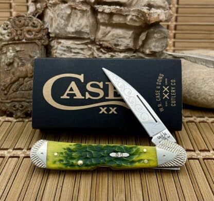 Case Copperlock Knife – Custom Green Apple Bone Lockback (#01 of 15)