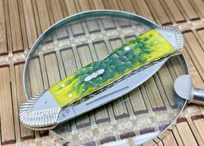 Amazing Case Copperlock Knife – Custom Green Apple Bone Lockback (#01 of 15) - Image 3