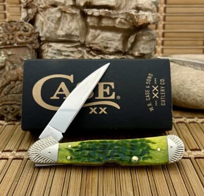 Engraved Case Copperlock – Custom Green Apple Bone Lockback (#02 of 15) - Image 4