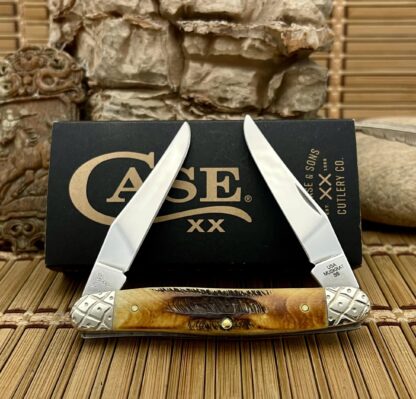 Case Muskrat – Custom Engraved Knife in 6.5 Bone Stag (#008 of 100) - Image 4