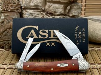 Case Seahorse Whittler – Custom Chestnut Bone Engraved Knife (#02 of 25)