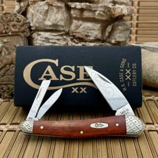 Case Seahorse Whittler – Custom Chestnut Bone Engraved Knife (#02 of 25)