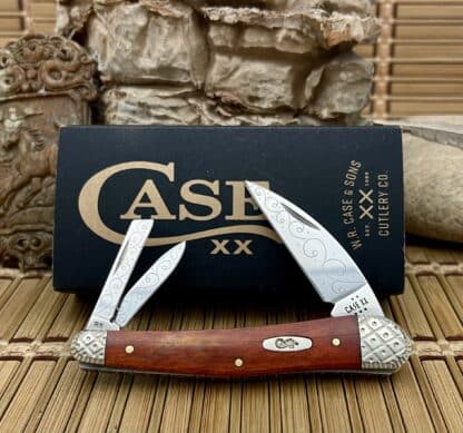 Case Seahorse Whittler – Custom Chestnut Bone Engraved Knife (#02 of 25)