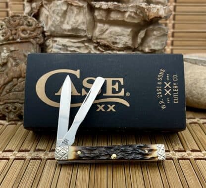 Engraved Baby Doc – Case XX Custom Peachseed Amber Bone Pocket Knife #001 - Image 4