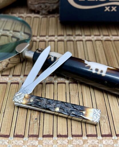 Engraved Doctors Knife – Case XX Custom Baby Doc in Peachseed Amber Bone #002 of 100 - Image 4