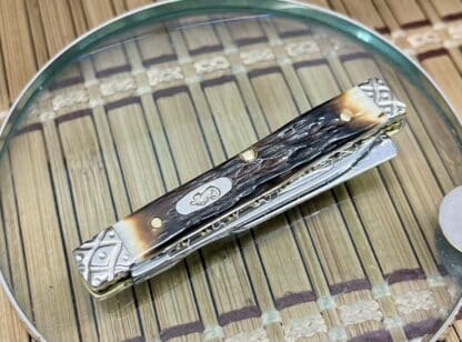 Case XX Engraved – Custom Baby Doc Knife in Hand-Fired Amber Bone #003 of 100 - Image 4