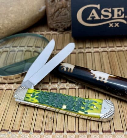 Engraved Trapper – Custom Case XX Green Apple Bone Knife (#02 of 15) - Image 4