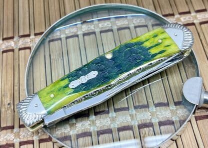 Engraved Trapper – Custom Case XX Green Apple Bone Knife (#02 of 15) - Image 3