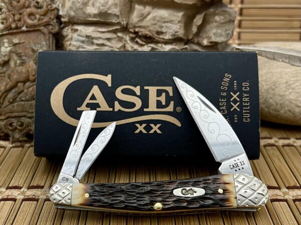case whittler knife amber bone seahorse whittler