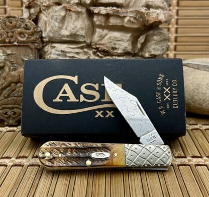 engraved barlow 6.5 bone stag #9