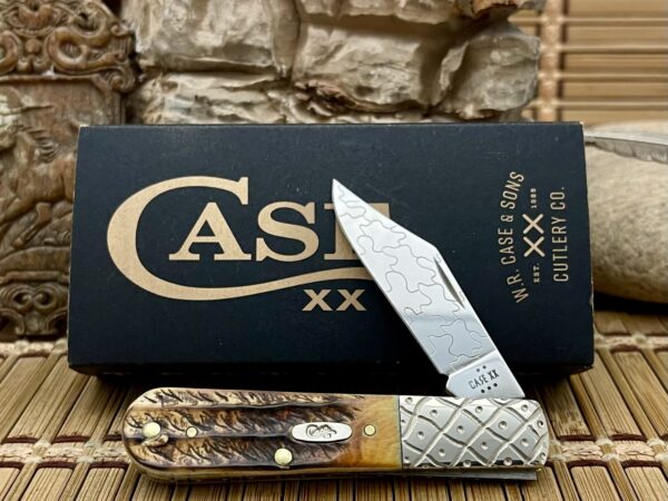 engraved barlow 6.5 bone stag #9