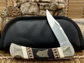 Buck 110 Painted Pony – Ebony Jaguar PROTOTYPE Knife