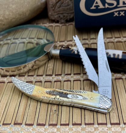 Rare Case XX Custom Engraved Bone Stag Fishing Knife – 4 of 50 Limited Edition - Image 2