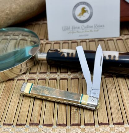 Case XX Wild Horse Custom Baby Doc Knife – Mammoth Fossil & Imperial Jade, 1 of 5 - Image 2