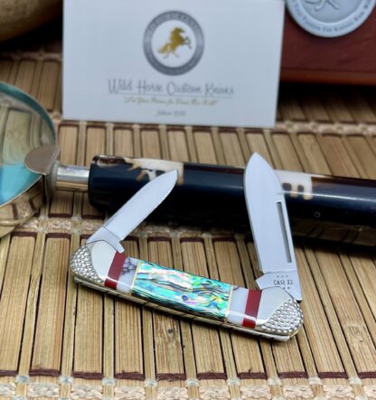 Case XX Wild Horse Custom Baby Butterbean – Abalone, Bloody Jasper & Coral (#01 of 15) - Image 2
