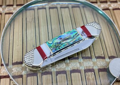 Case XX Wild Horse Custom Baby Butterbean – Abalone, Bloody Jasper & Coral (#01 of 15) - Image 3
