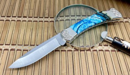 Buck 110 Blue Mammoth Fossil Knife – Wild Horse Custom | #07 of 25 - Image 2