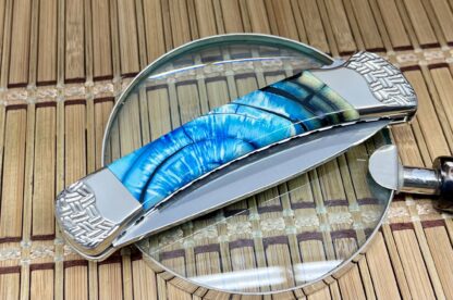 Buck 110 Blue Mammoth Fossil Knife – Wild Horse Custom | #07 of 25 - Image 4